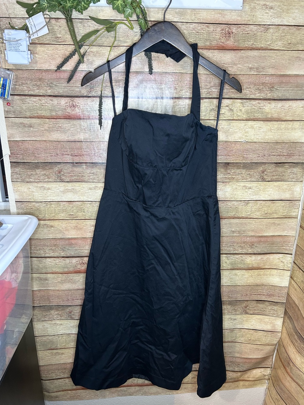 White House Black Market Black Halter Dress Women’s Size 10